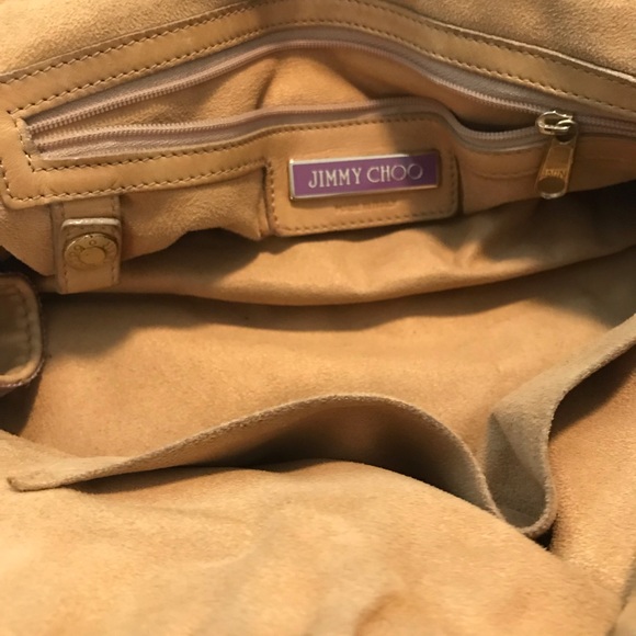 Authentic Jimmy Choo Leather and Suede Malena Bag - Picture 2 of 8